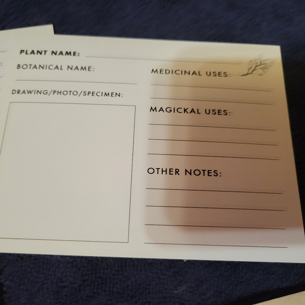 Botanical cards